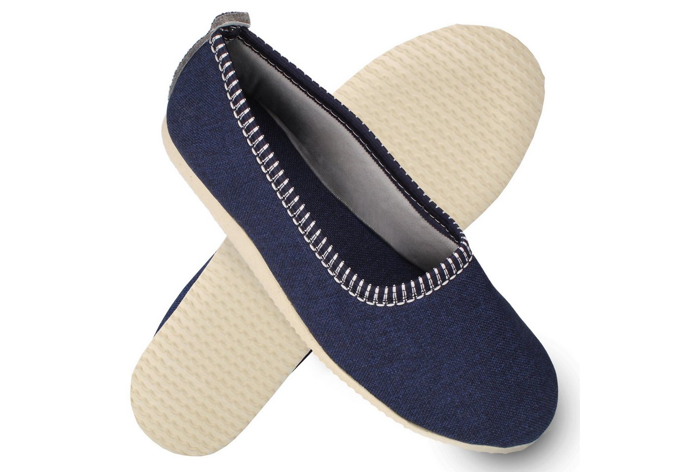 filsko Garderen Damen Ballerina zum Schlupfen, leichte Ballerinas, mit oder ohne Schafwolle