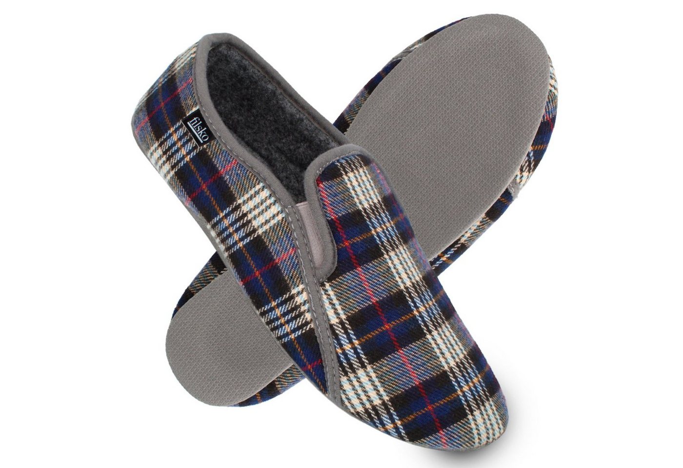 filsko Leichte Filz Pantoffeln für Herren Hausschuh