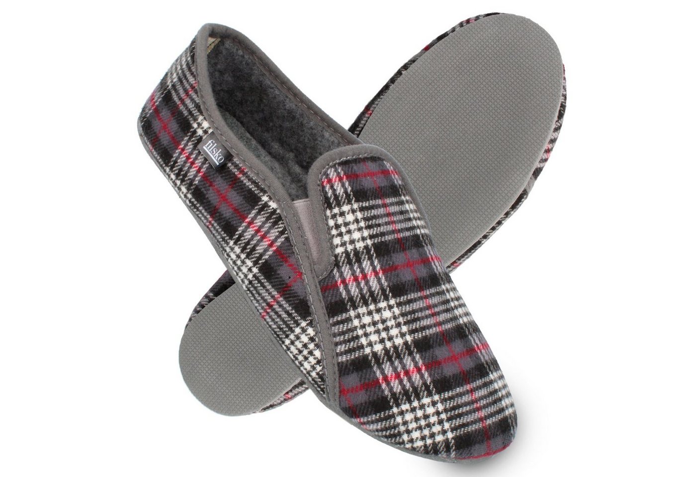 filsko Leichte Filz Pantoffeln für Herren Hausschuh