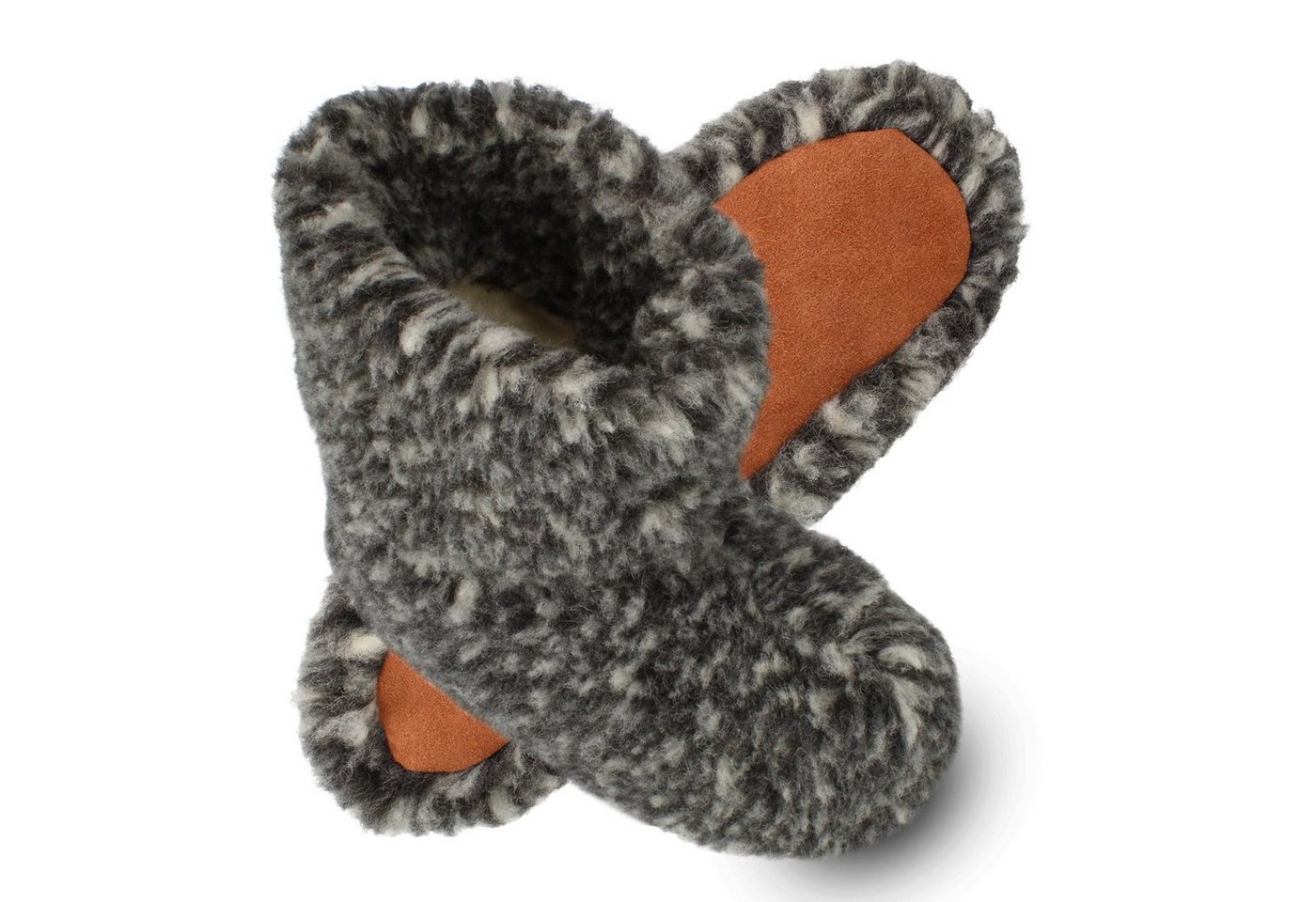 filsko Nordkapp Warme Wollsocken HausSchuhe für Damen und Herren Hausschuh mit wolle gefüttert, wärmend