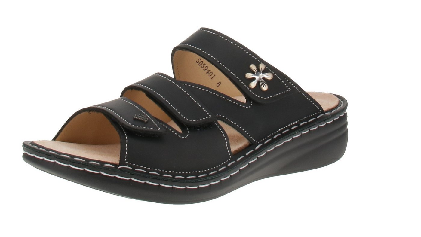 Finn Comfort 02640-723393 Grenada - Damen Pantolette - Black Sandale