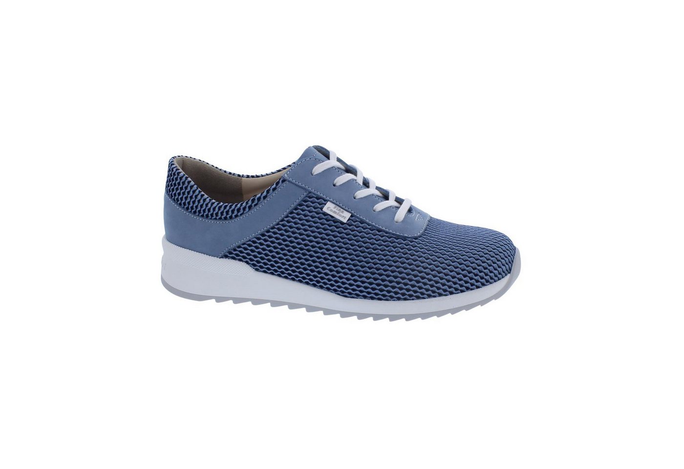 Finn Comfort Halbschuh Cerritos 2385-902740, Nubukleder u. Textil, Hel Schnürschuh