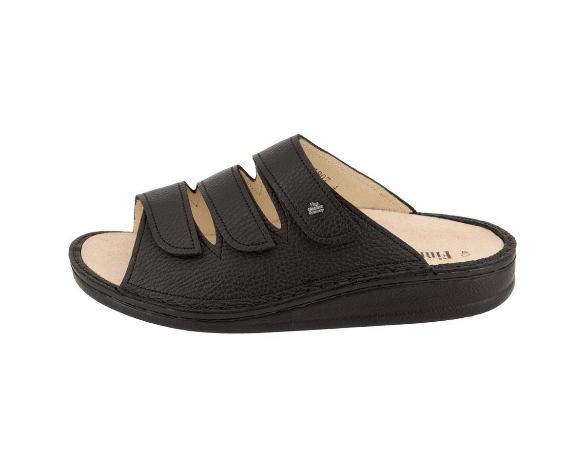 Finn Comfort Korfu Pantolette (1-tlg) Pantoletten - Langlebiger Tragekomfort und edle Optik (schwarz)