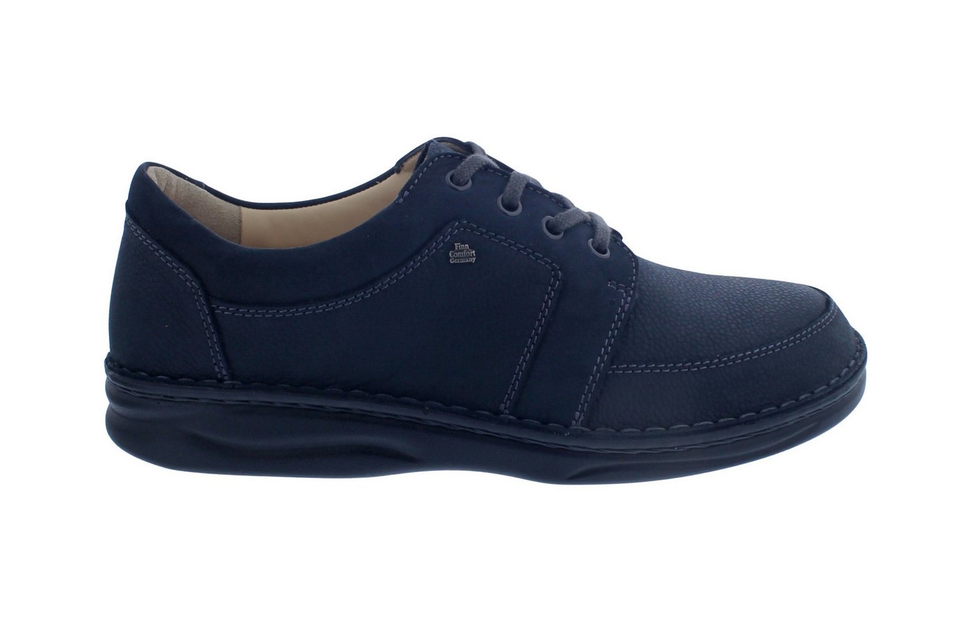 Finn Comfort Norwich Halbschuh 1111-903037, Nubukleder, Atlantic/ Nigh Schnürschuh