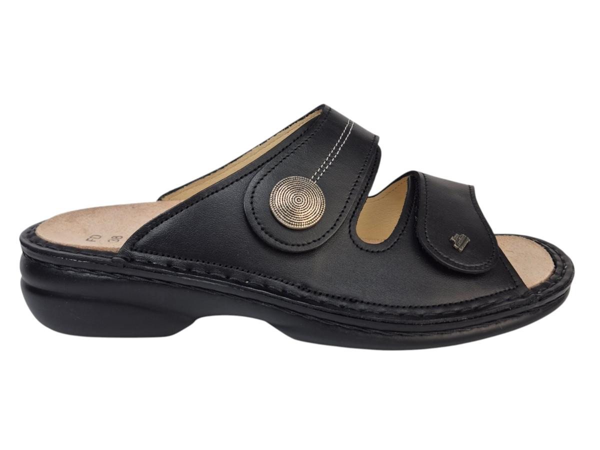 Finn Comfort Sansibar Nappa schwarz Pantolette
