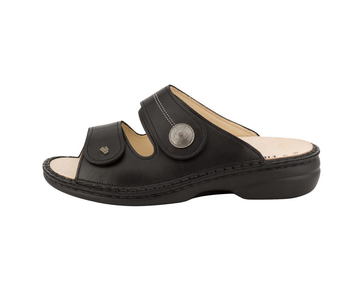 Finn Comfort SANSIBAR Pantolette (1-tlg) Pantoletten - Zwei Klettverschlüsse für optimalen Halt (schwarz)