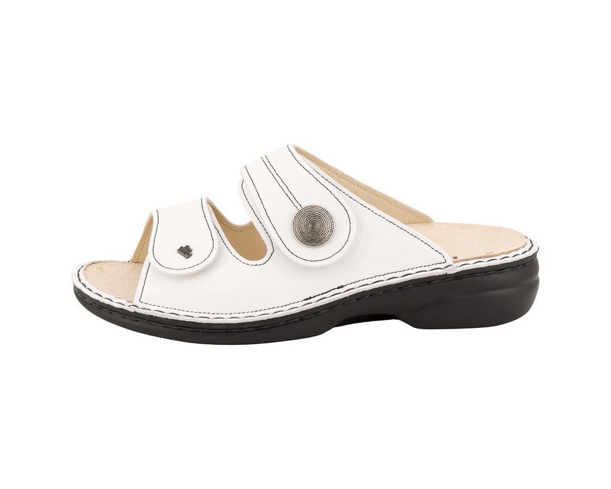 Finn Comfort SANSIBAR Pantolette (1-tlg) Pantoletten - Zwei Klettverschlüsse für optimalen Halt (weiß)