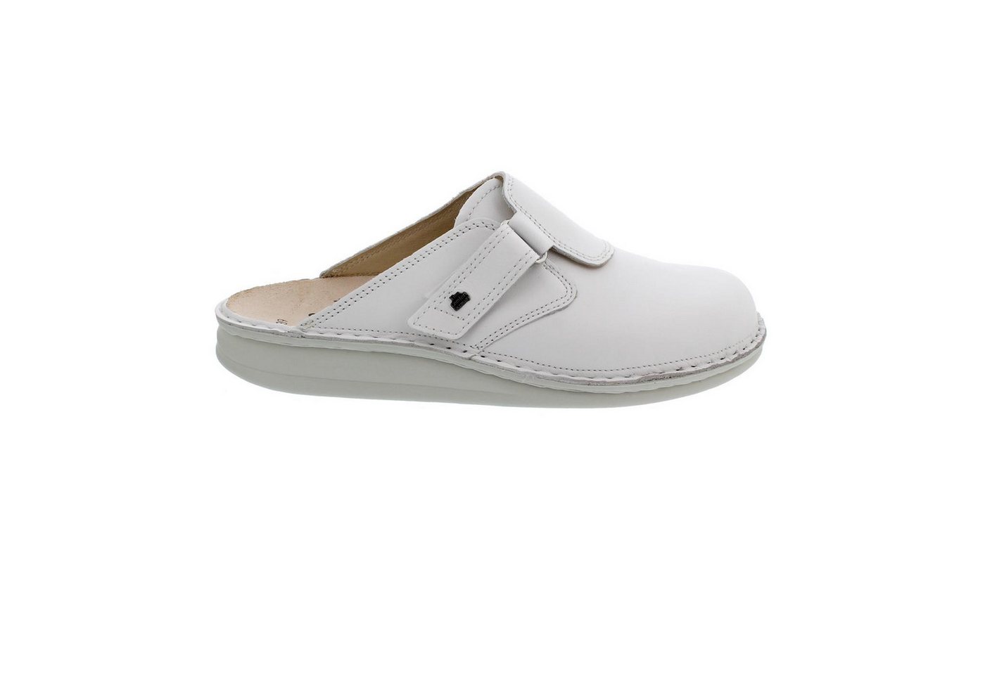 Finn Comfort Venedig Clog, Nappa Leder, weiss, CLASSIC Linie, 1504-001 Clog