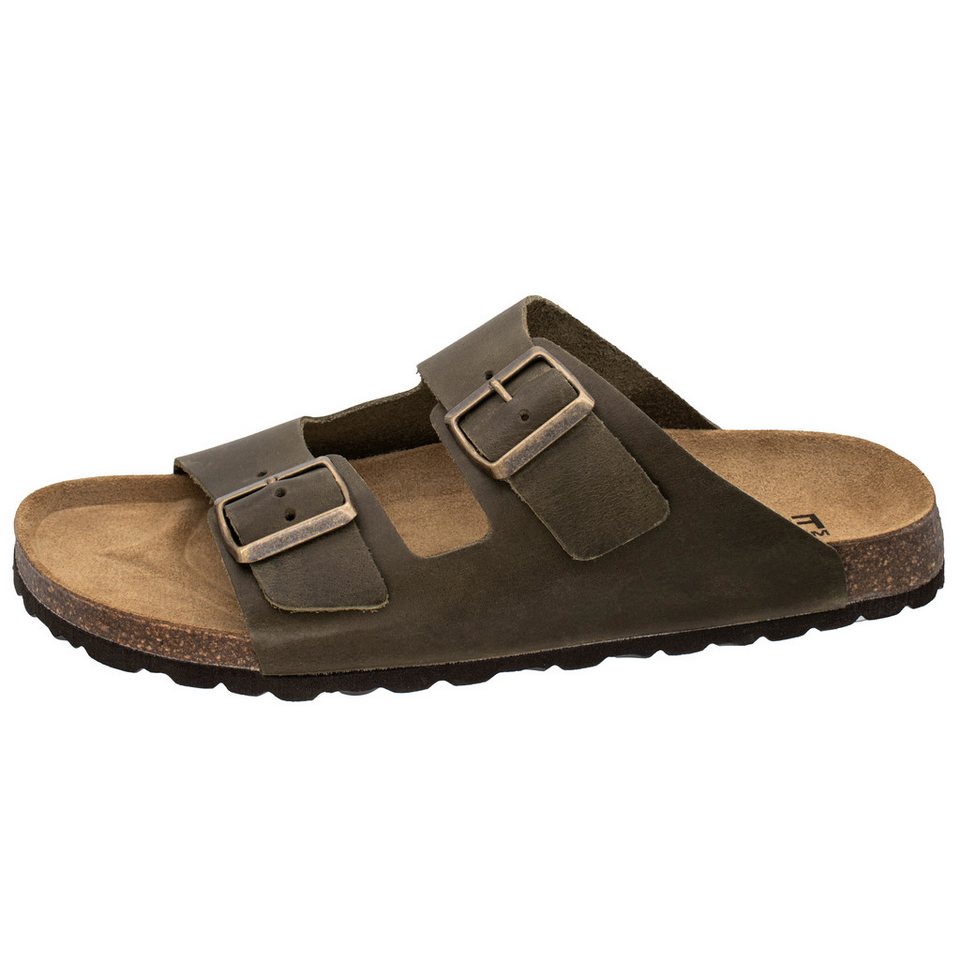 Fischer-Markenschuh Adrian Pantolette aus Nappaleder, Lederfutter, ergonomisch geformtes Fußbett