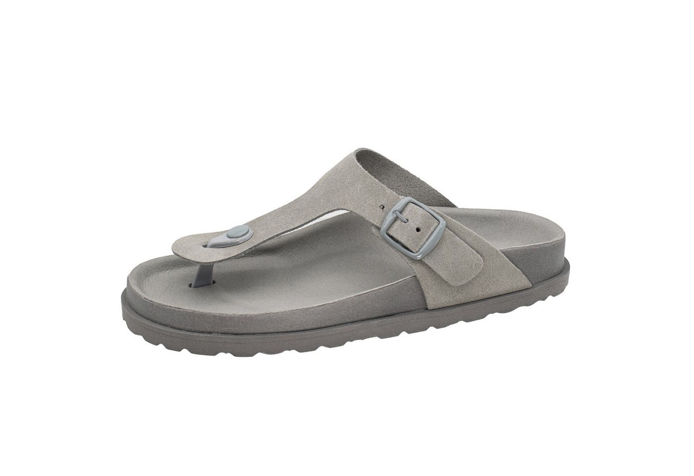 Fischer-Markenschuh Alma Zehentrenner aus Veloursleder, mit ergonomisch geformten Lederfußbett