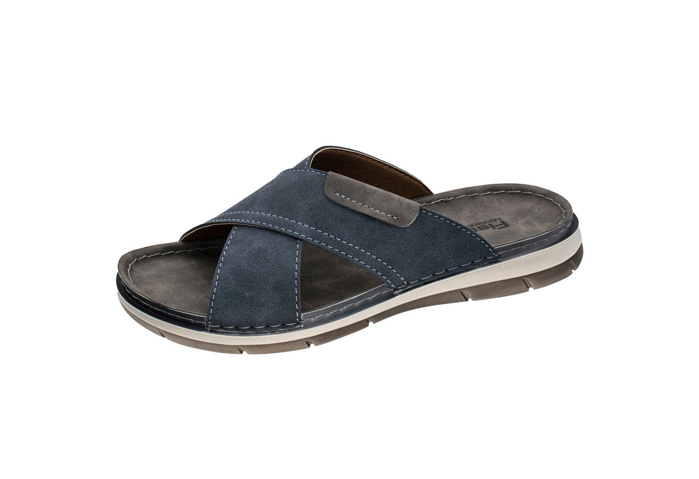 Fischer-Markenschuh Arjen Pantolette aus Nappalino, mit Synthetik-Futter, mit gepolstertem Lederfußbett