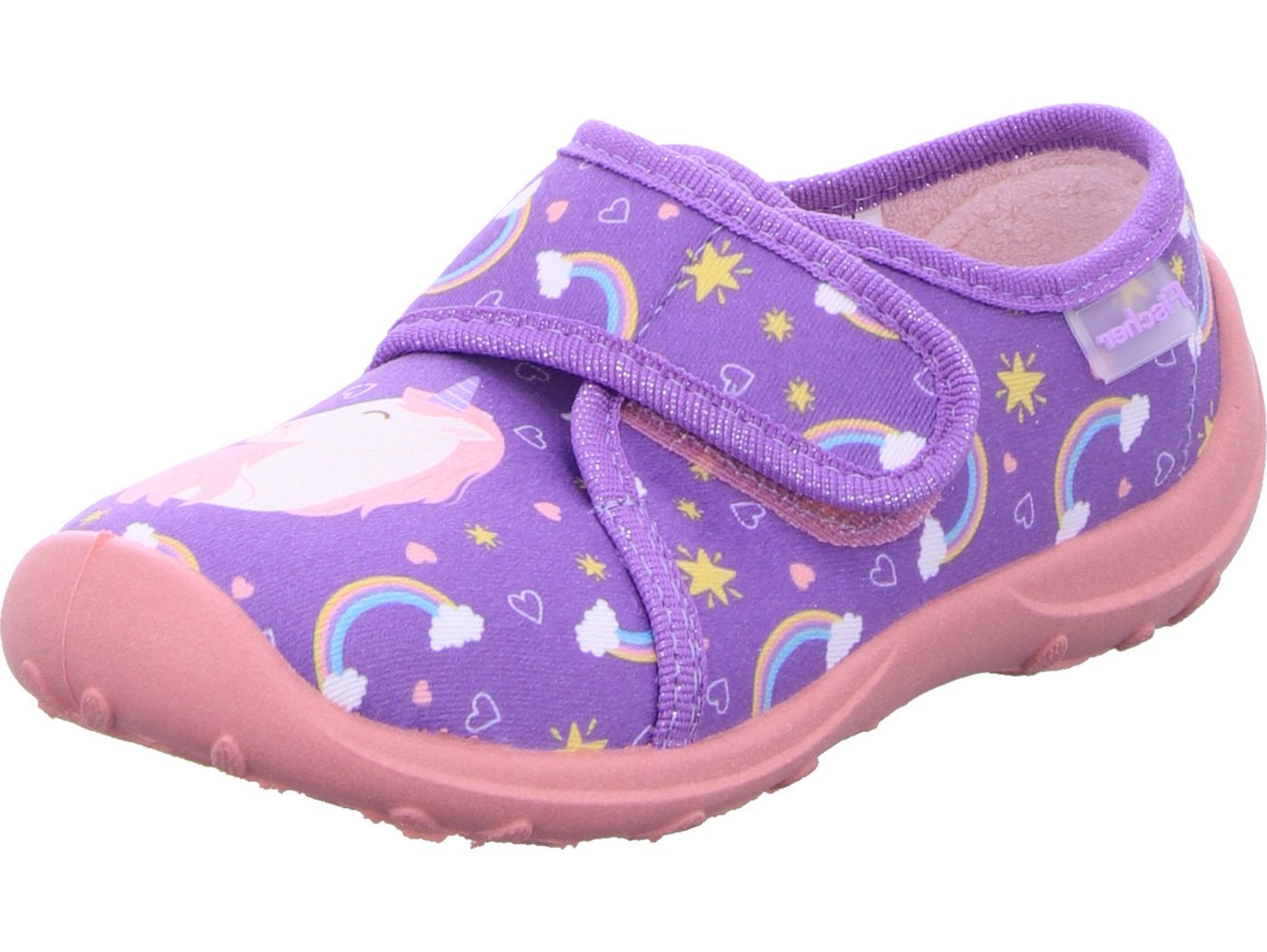 Fischer-Markenschuh Boogy Hausschuh (lila)