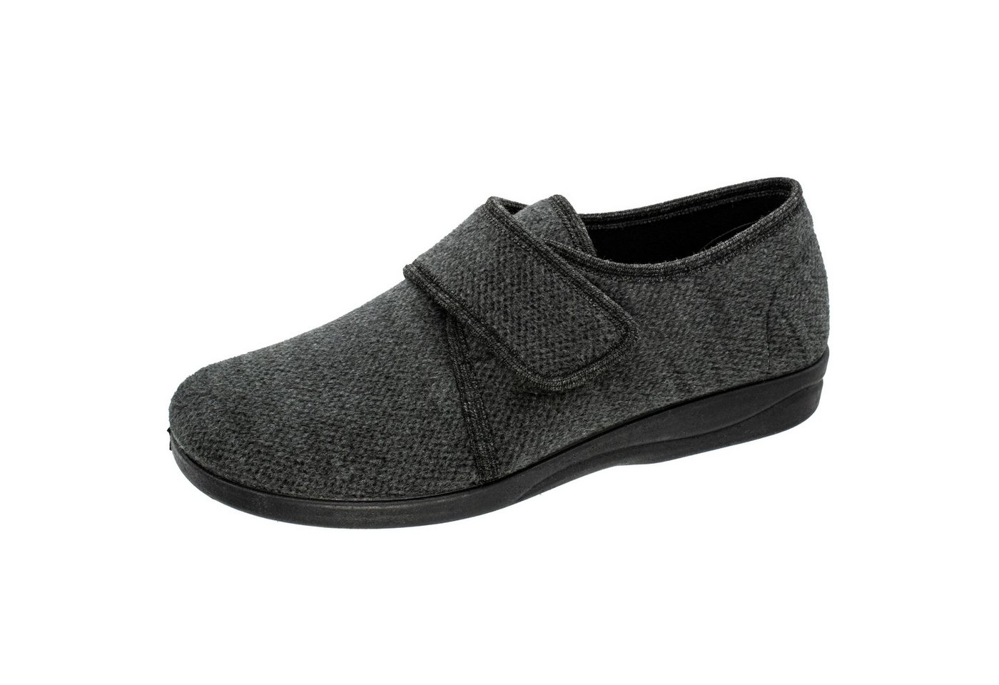 Fischer-Markenschuh Cornelius Hausschuh aus Baumwolle mit Stretch, Weite L, Einlegesohle herausnehmbar