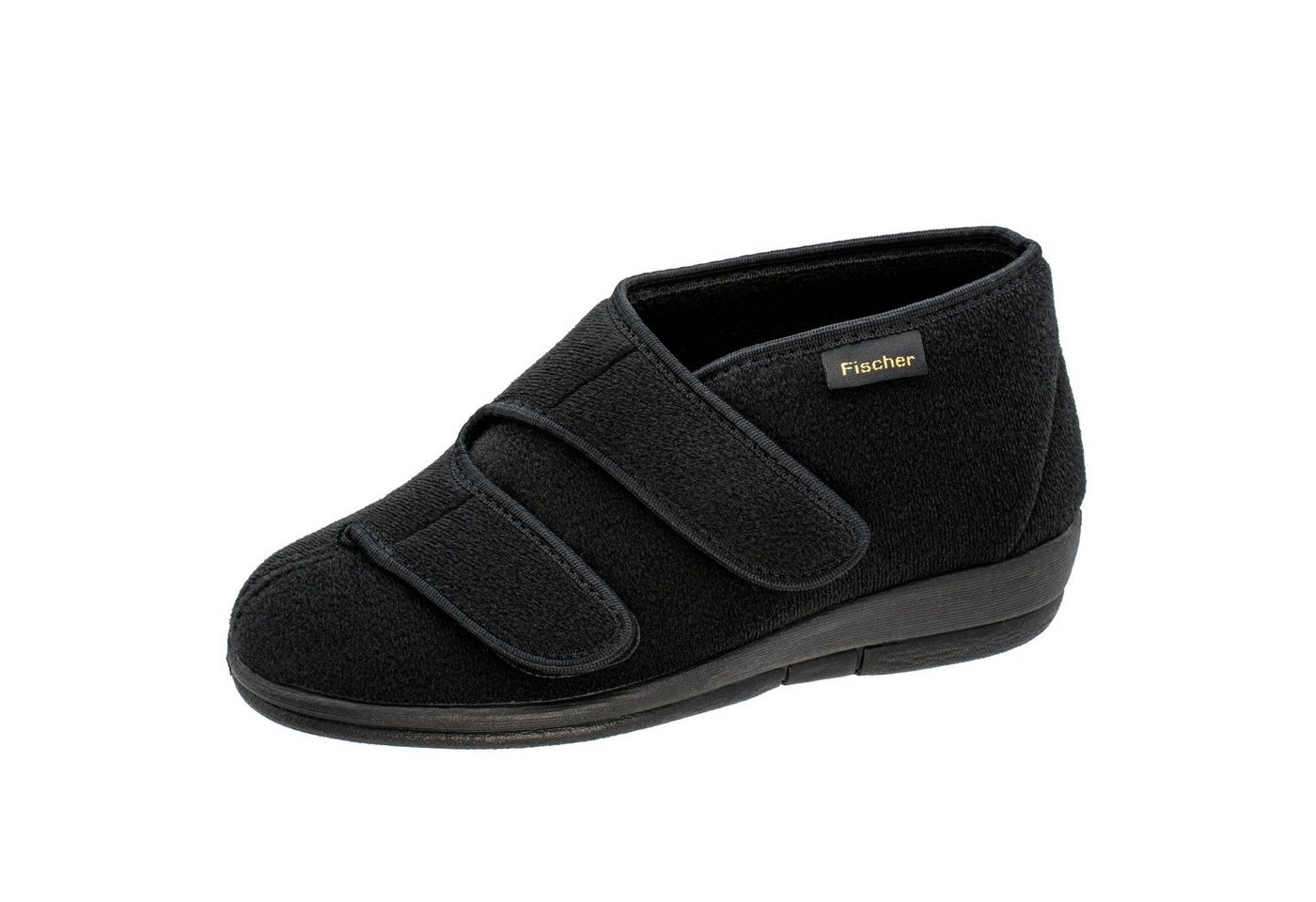 Fischer-Markenschuh Dora Hausschuh Klettvelour, Weite H, Klettverschlüsse