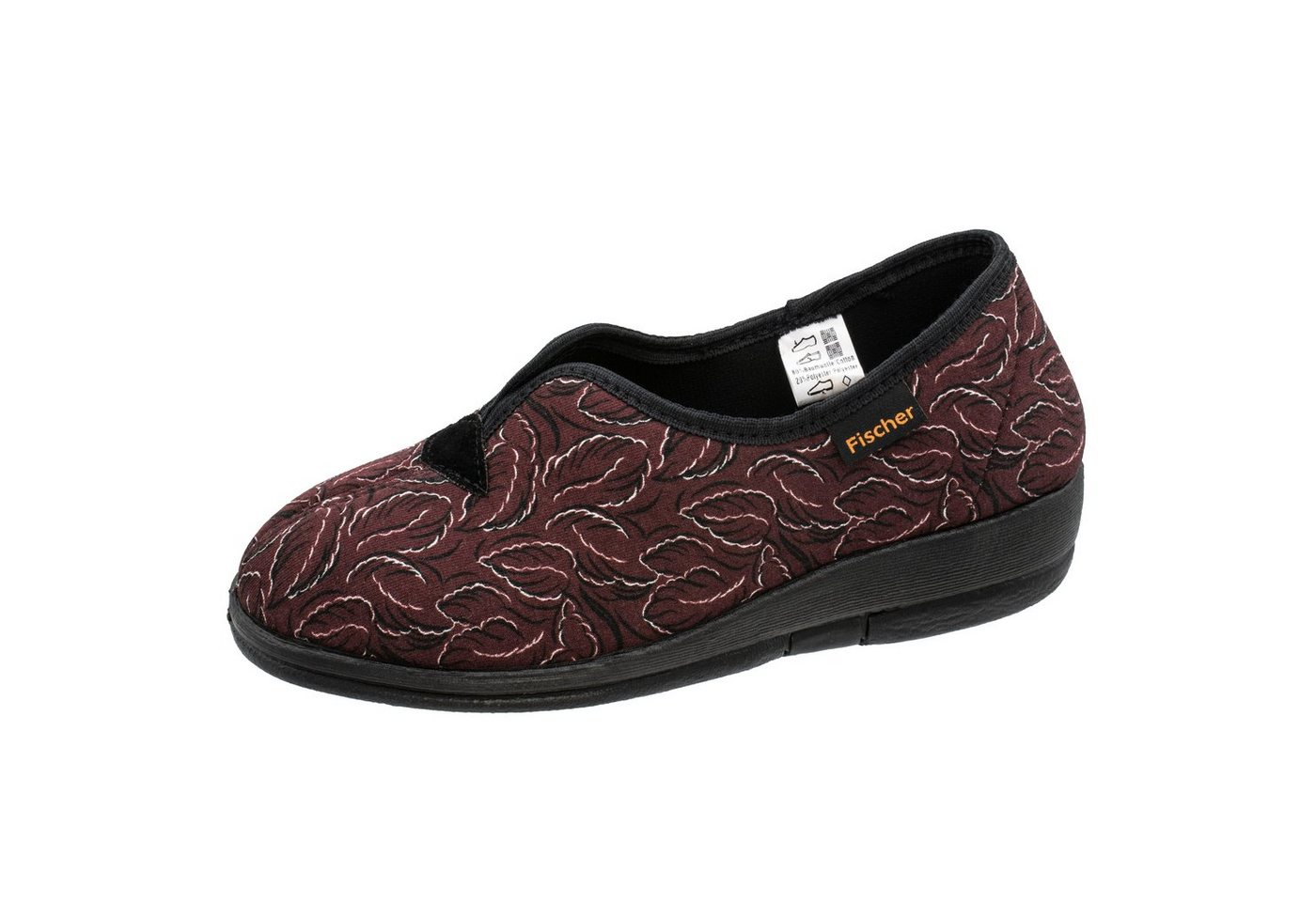 Fischer-Markenschuh Dora Hausschuh Microstretch, Textilfutter, Weite H, zum Schlupfen