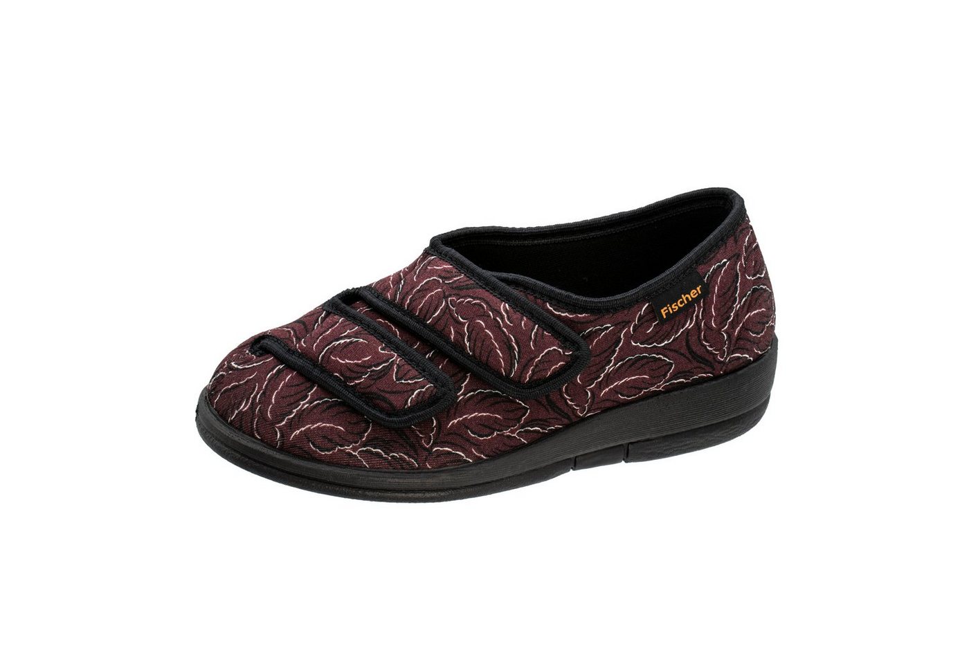 Fischer-Markenschuh Dora Hausschuh zum Schlupfen, Microstretch, Weite H, Kettverschlüsse