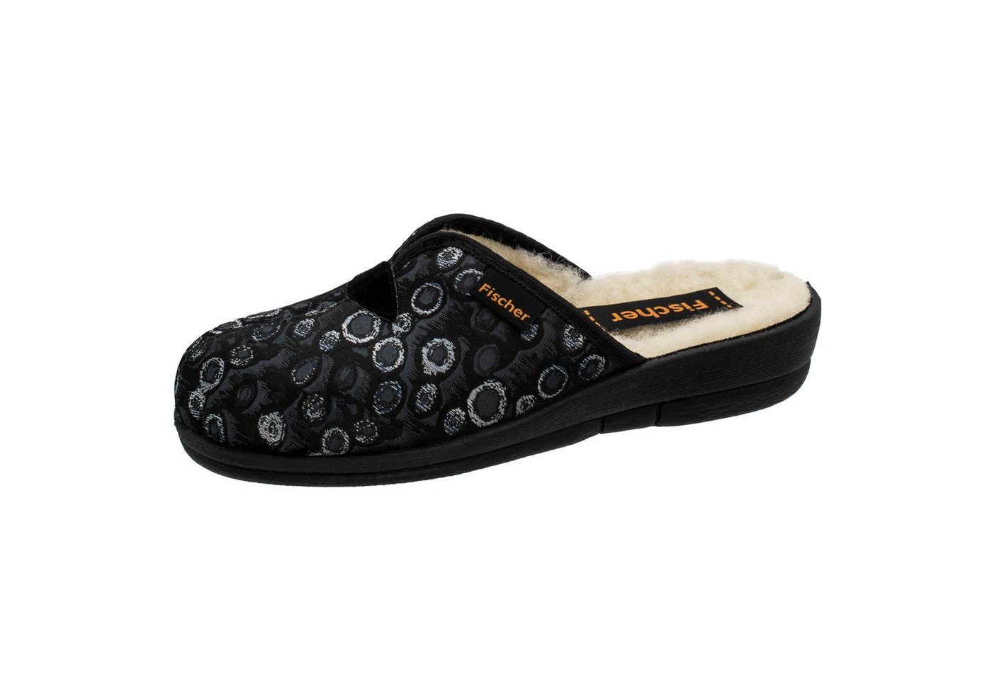 Fischer-Markenschuh Dora Pantoffel (grau)