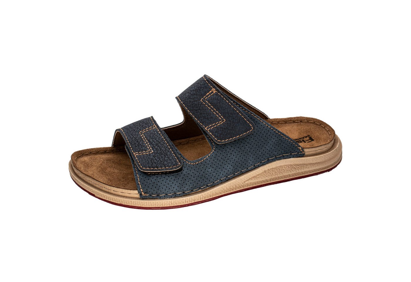 Fischer-Markenschuh Franz Pantolette aus Nappalino, mit Synthetik-Futter, mit gepolstertem Lederfußbett