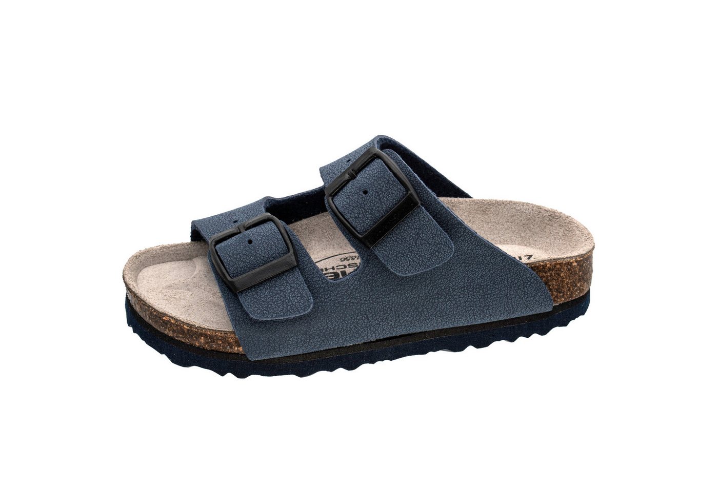 Fischer-Markenschuh Hawaii Pantolette aus Vegano, mit Fleecefutter und ergonomisch geformten Lederfußbett