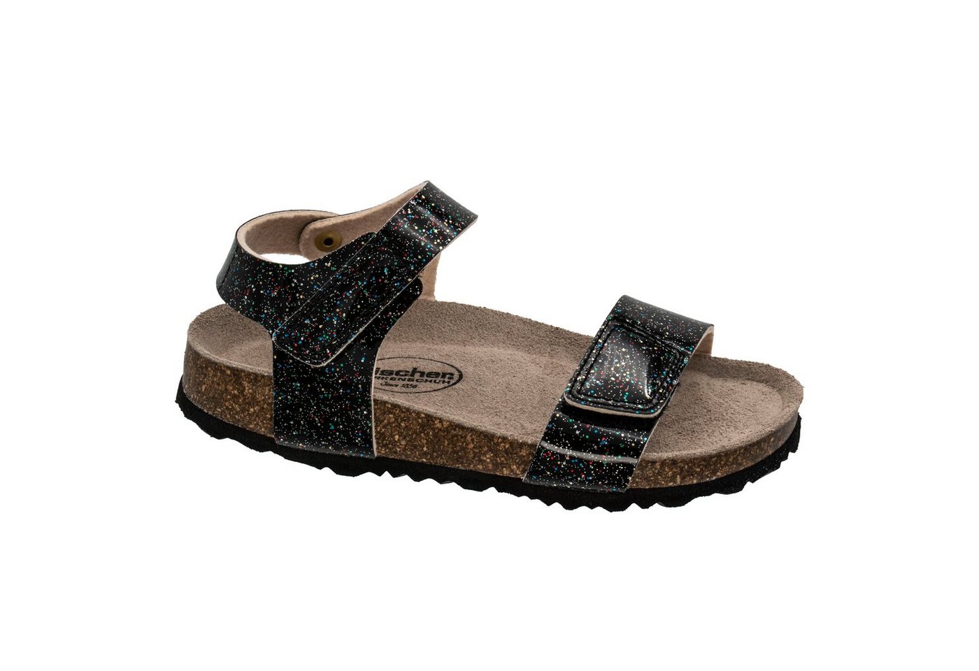 Fischer-Markenschuh Hawaii Sandalette aus Vegano (Lederimitat), Fleecefutter, gepolstertes Lederfußbett