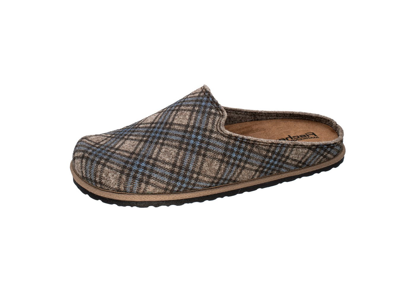 Fischer-Markenschuh Helge Pantoffel aus recyceltem PET Filz, Einlegesohle herausnehmbar
