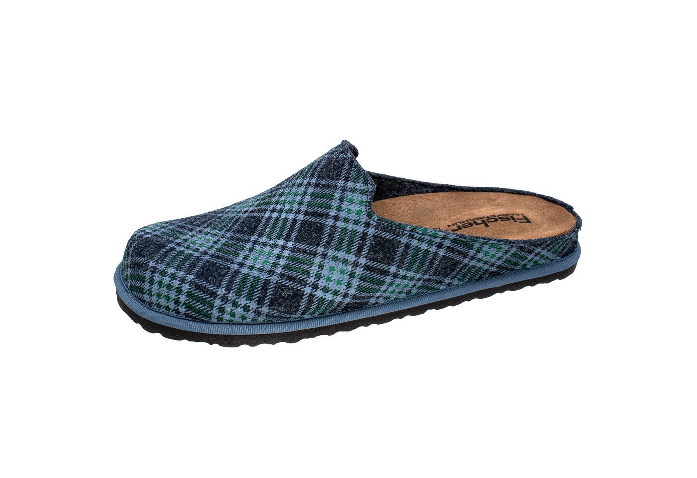 Fischer-Markenschuh Helge Pantoffel aus recyceltem PET Filz, Einlegesohle herausnehmbar