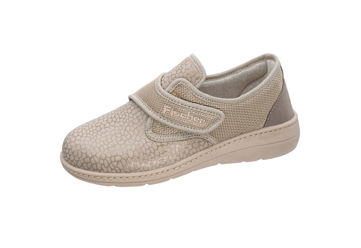 Fischer-Markenschuh Ilse Klettschuh aus Stretchmaterial, mit Textilfutter, Einlegesohle herausnehmbar