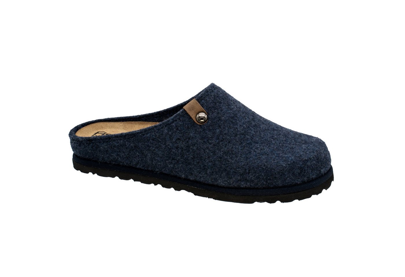 Fischer-Markenschuh Katrin Pantoffel aus recyceltem PET Filz, herausnehmbares Fußbett aus Filz