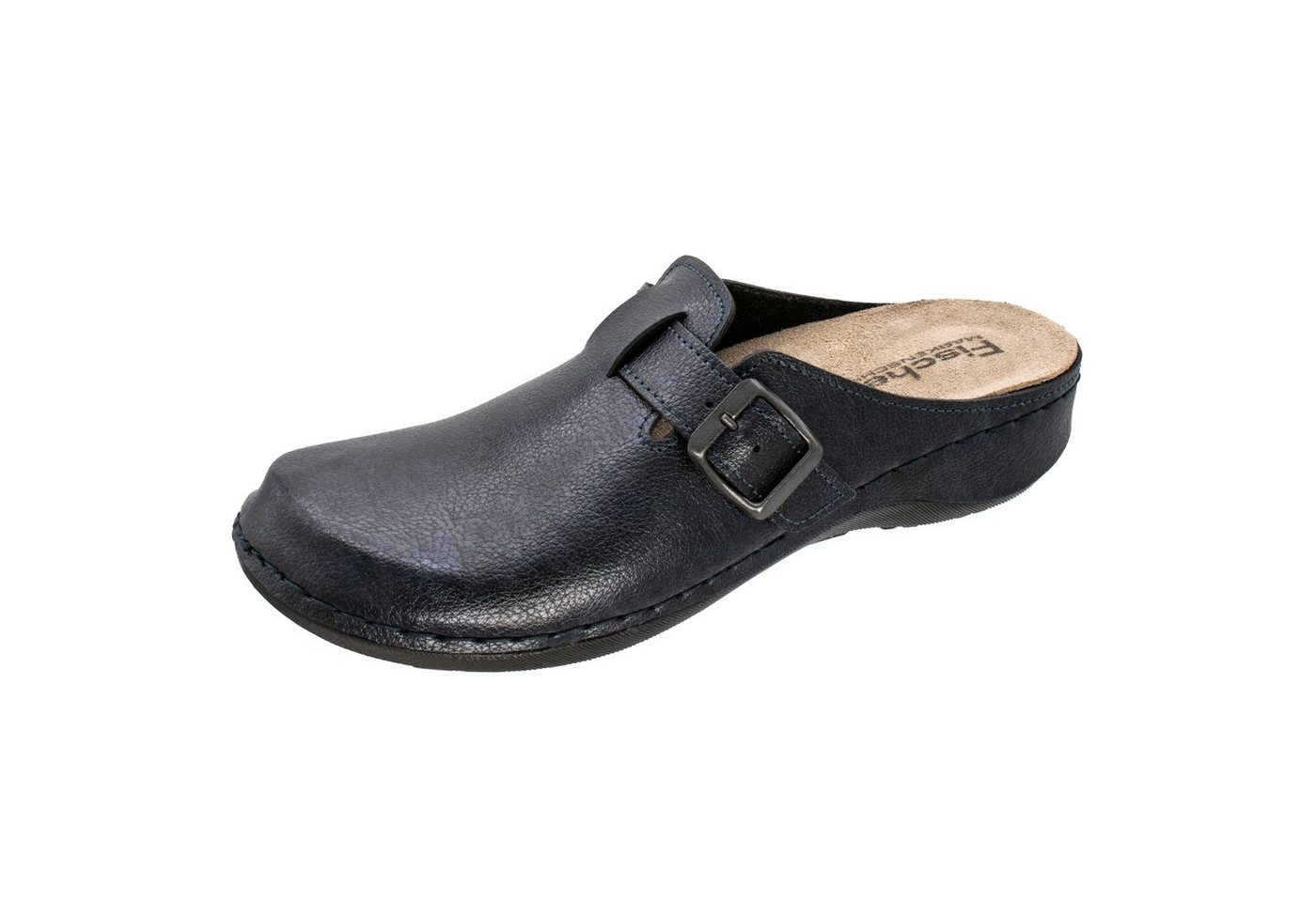Fischer-Markenschuh Michaela Clog aus Nappan (Lederiminat), Weite G, herausnehmbares Fußbett aus Leder