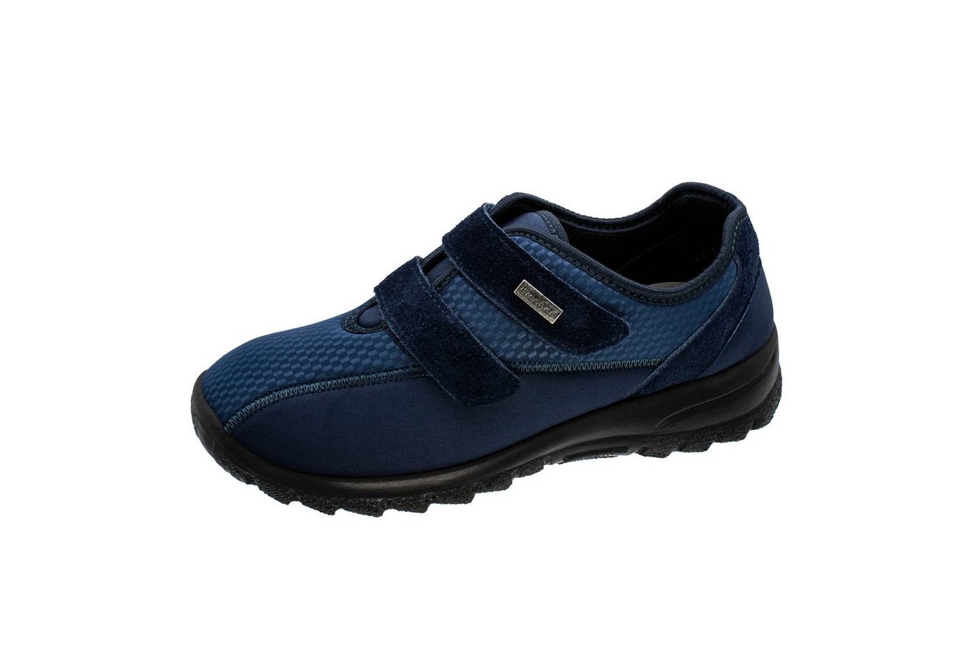 Fischer-Markenschuh Ortho Aktiv Klettschuh aus Mesh, Microtex, Weite H (blau)