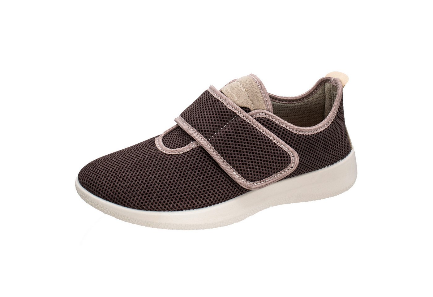 Fischer-Markenschuh Ortho Aktiv Klettschuh aus Mesh, mit Textilfutter, Einlegesohle herausnehmbar (lila/rosa)