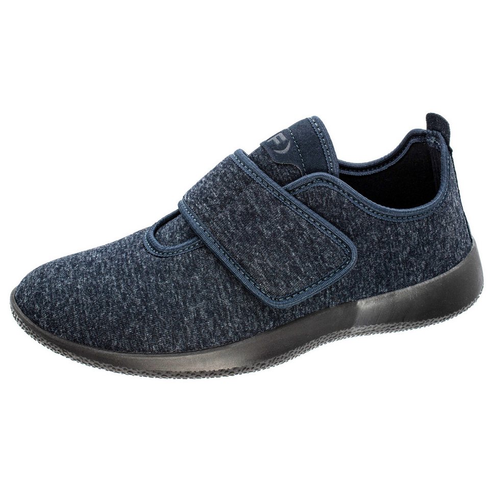 Fischer-Markenschuh Ortho Aktiv Klettschuh aus Textilstretch, mit Textilfutter, Einlegesohle herausnehmbar (blau)