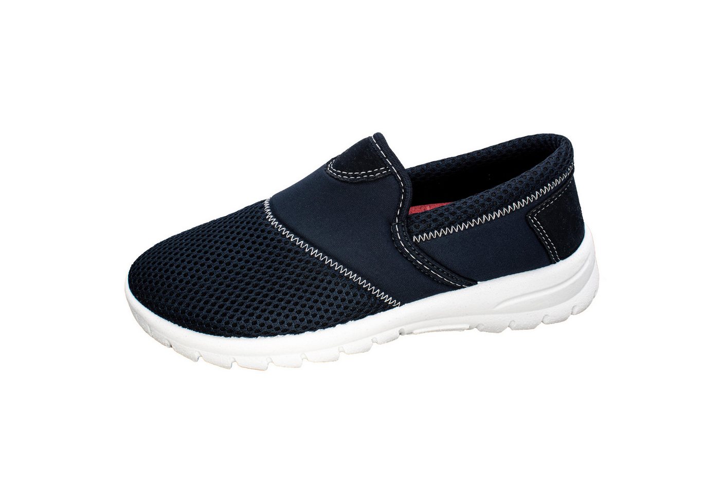 Fischer-Markenschuh Ortho Aktiv Slipper aus Mesh, mit Microtexfutter, Weite H, Einlegesohle herausnehmbar