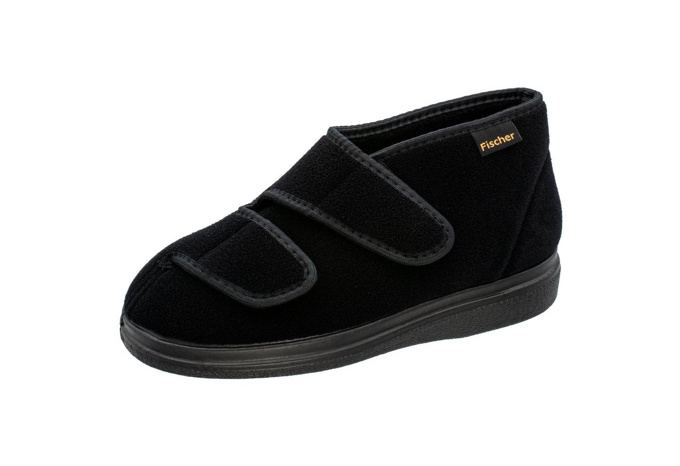 Fischer-Markenschuh Ortho Hausschuh mit Klettverschluss, Weite K, Einlegesohle herausnehmbar