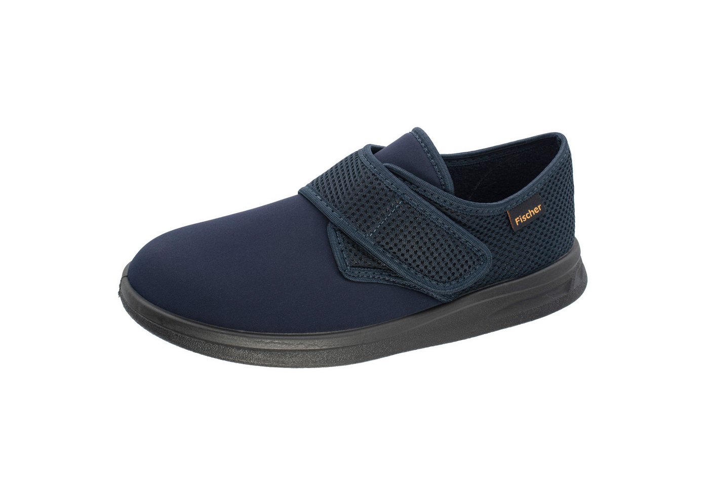 Fischer-Markenschuh Ortho Klettschuh aus Stretch mit Mesh, Weite K, Einlegesohle herausnehmbar (blau)