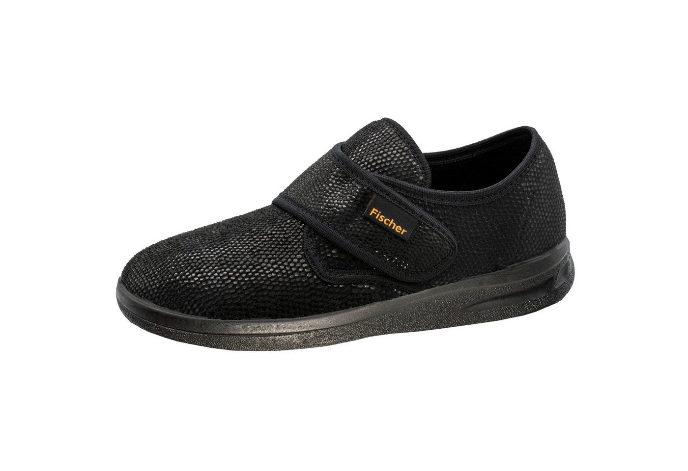 Fischer-Markenschuh Ortho Klettschuh mit Klettverschluss, Weite K, Frotteefutter, Reptilstretch