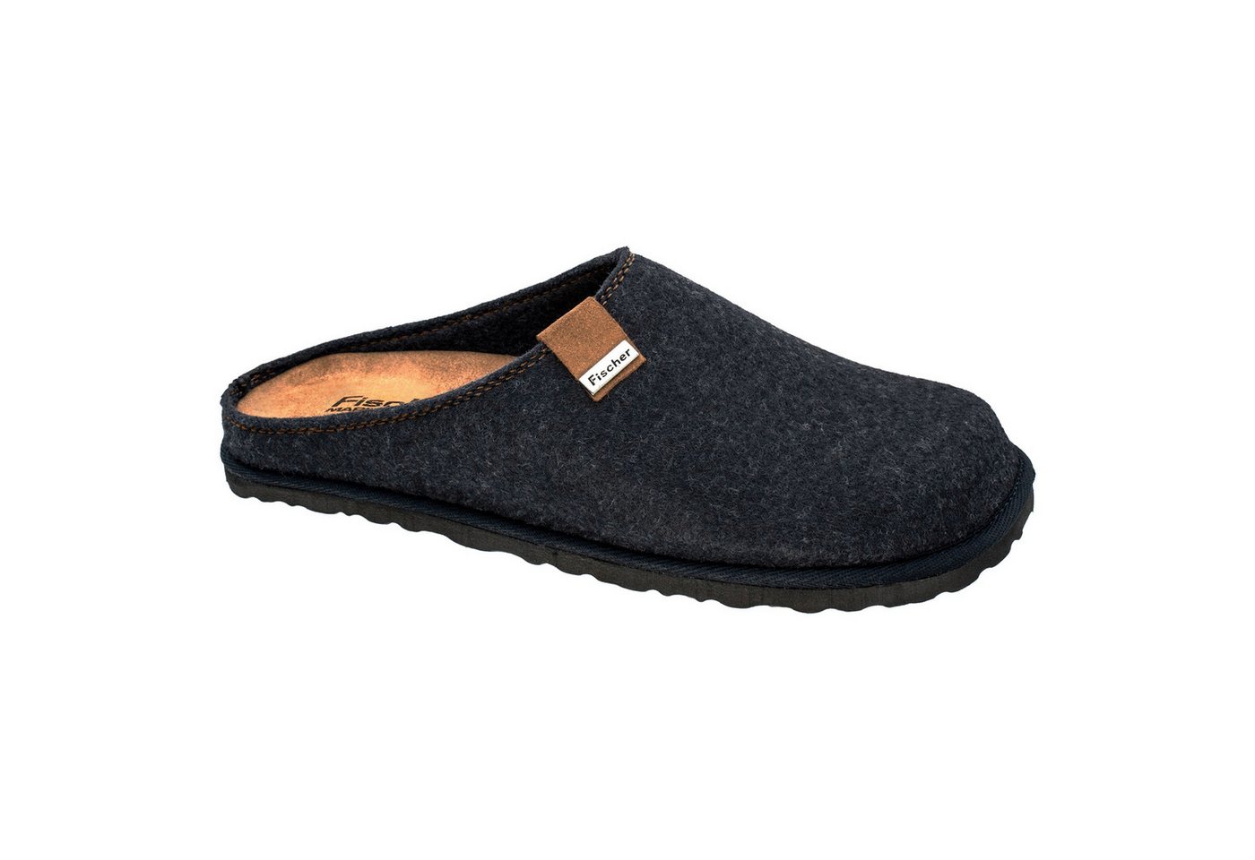 Fischer-Markenschuh Pantoffeln Helge Hausschuh mit herausnehmbarer Einlegesohle