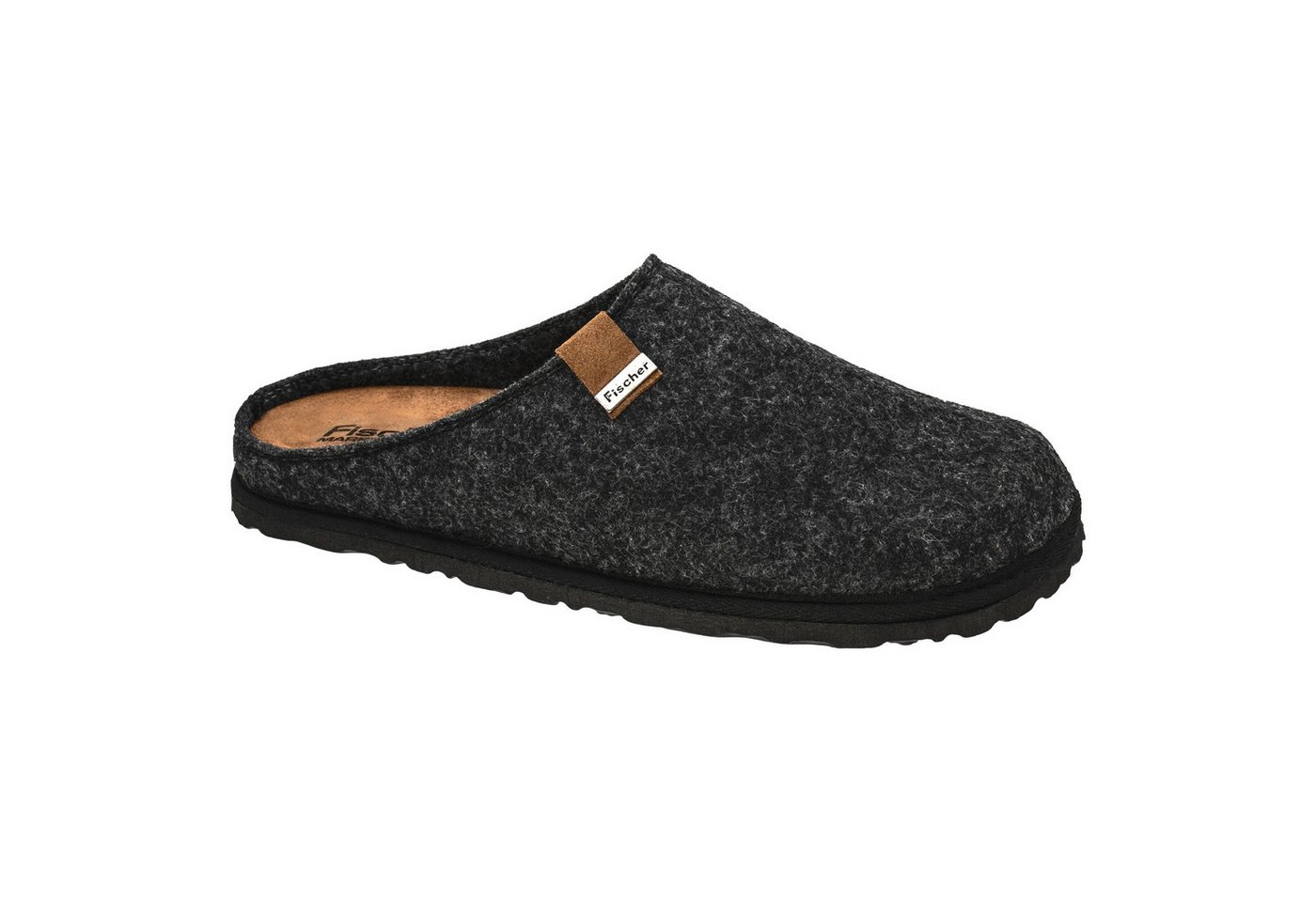 Fischer-Markenschuh Pantoffeln Helge Hausschuh mit herausnehmbarer Einlegesohle