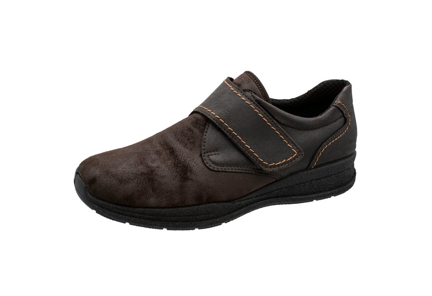 Fischer-Markenschuh Paul Klettschuh aus Stretchmaterial / Veloursleder, Einlegesohle herausnehmbar