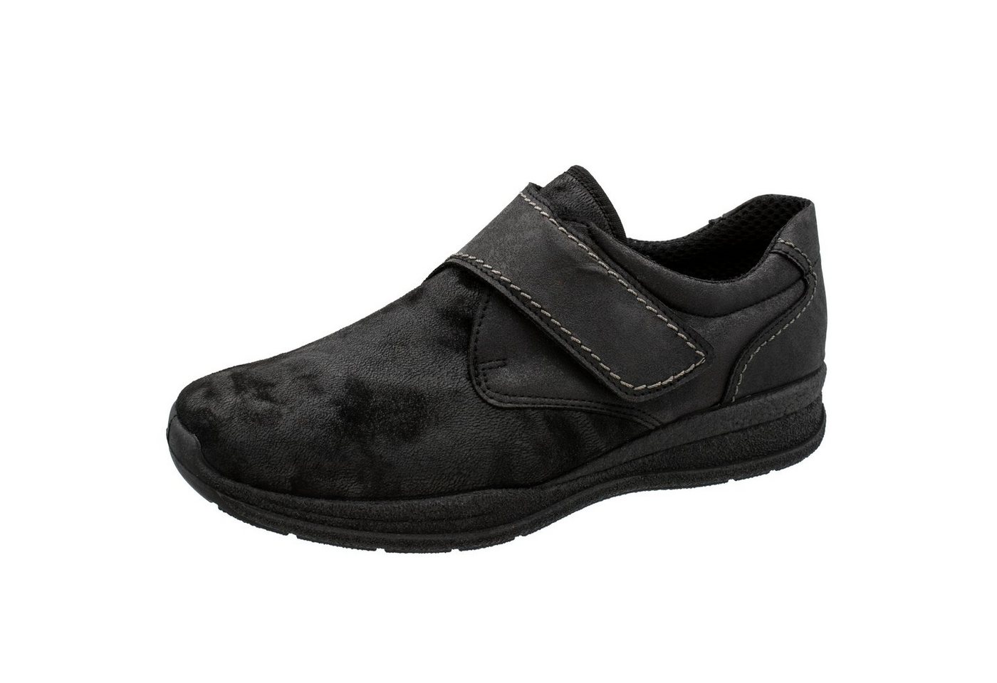 Fischer-Markenschuh Paul Klettschuh aus Stretchmaterial / Veloursleder, Einlegesohle herausnehmbar