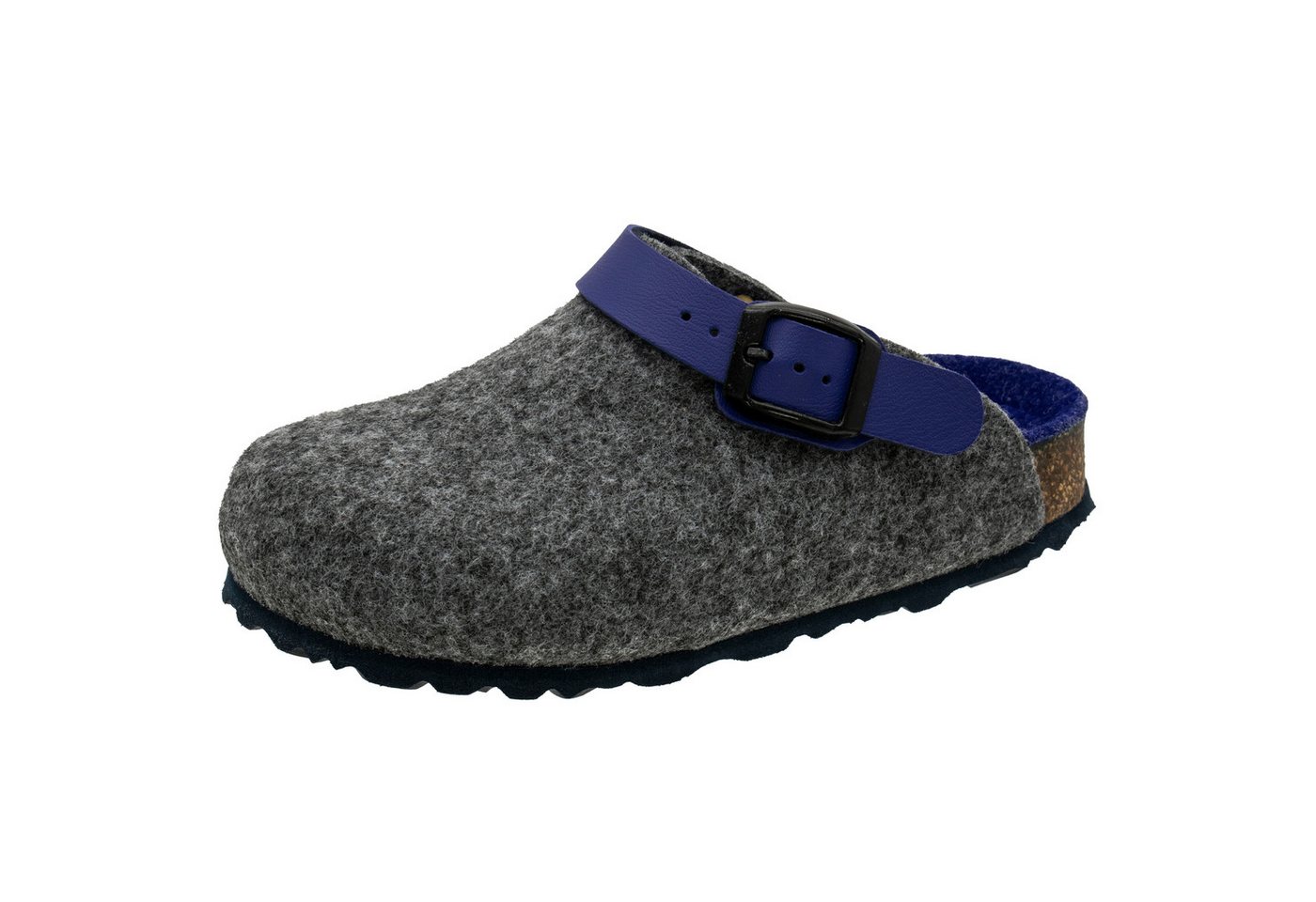 Fischer-Markenschuh Shetland Pantoffel aus Filz, mit Filzfutter, gepolstertes Fußbett