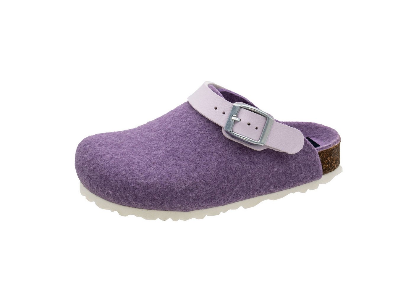 Fischer-Markenschuh Shetland Pantoffel aus Filz, mit Filzfutter, gepolstertes Fußbett