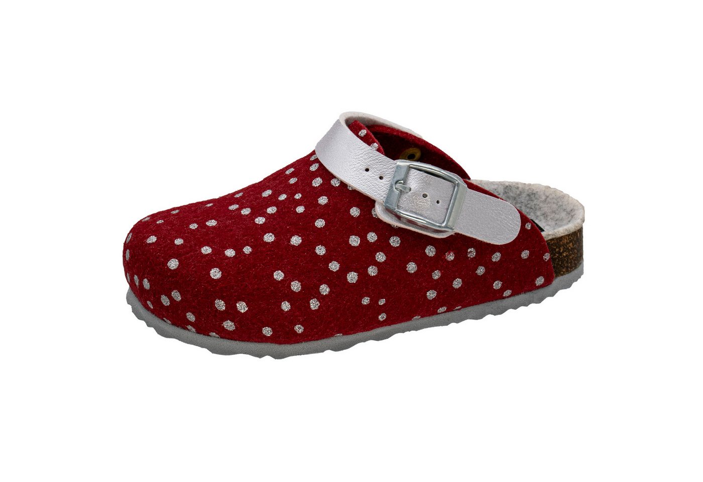 Fischer-Markenschuh Shetland Pantoffel aus Filz, mit Filzfutter, mit gepolstertes Fußbett