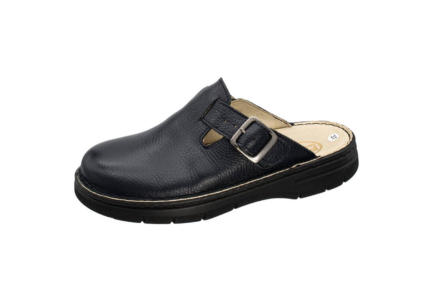 Fischer-Markenschuh Sina Pantolette aus Nappaleder, gepolstertes Lederfußbett