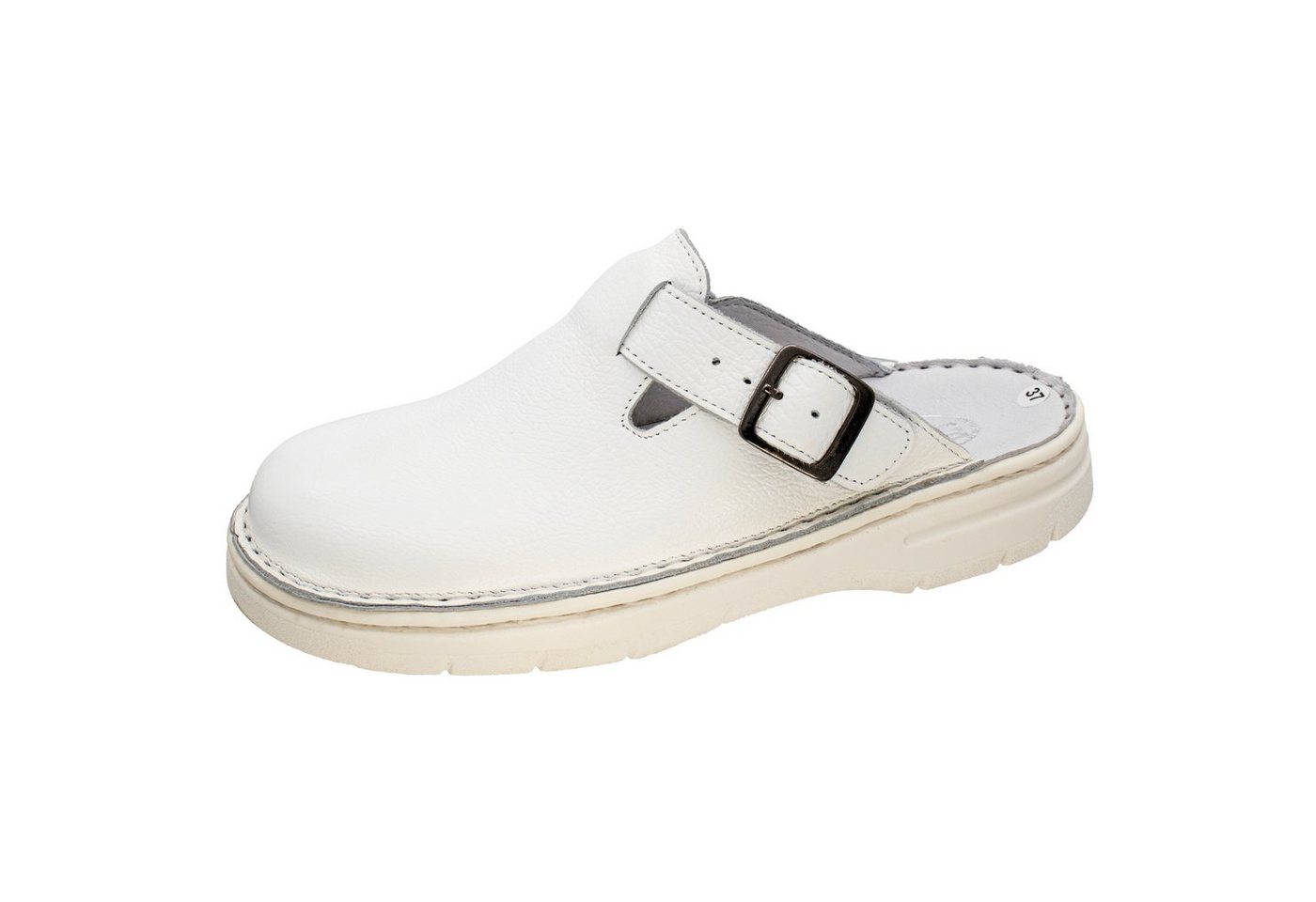 Fischer-Markenschuh Sina Pantolette aus Nappaleder, gepolstertes Lederfußbett