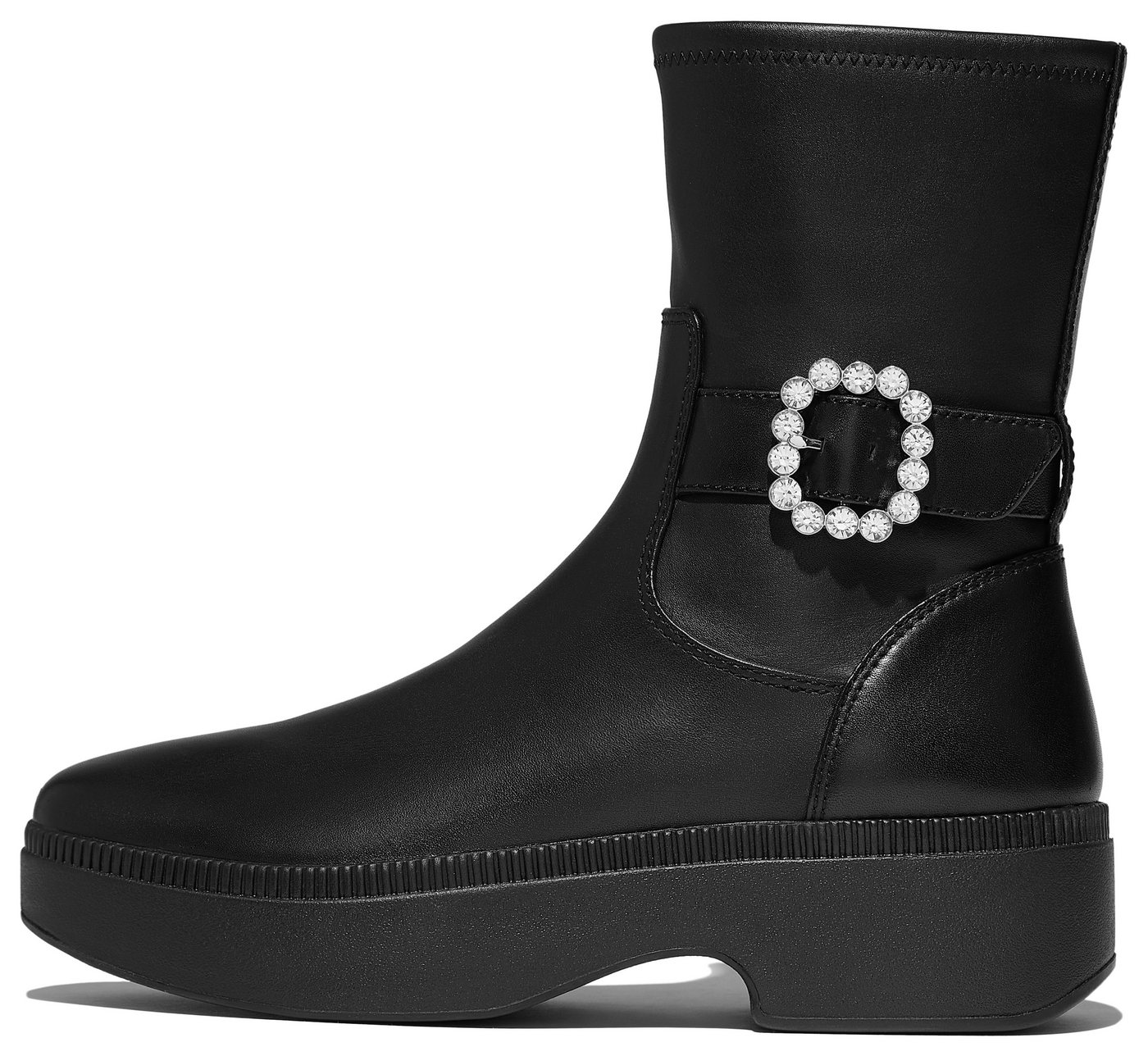 FitFlop F-LUMA CRYSTAL Plateaustiefelette Boots, Chunky Boot mit Plateausohle