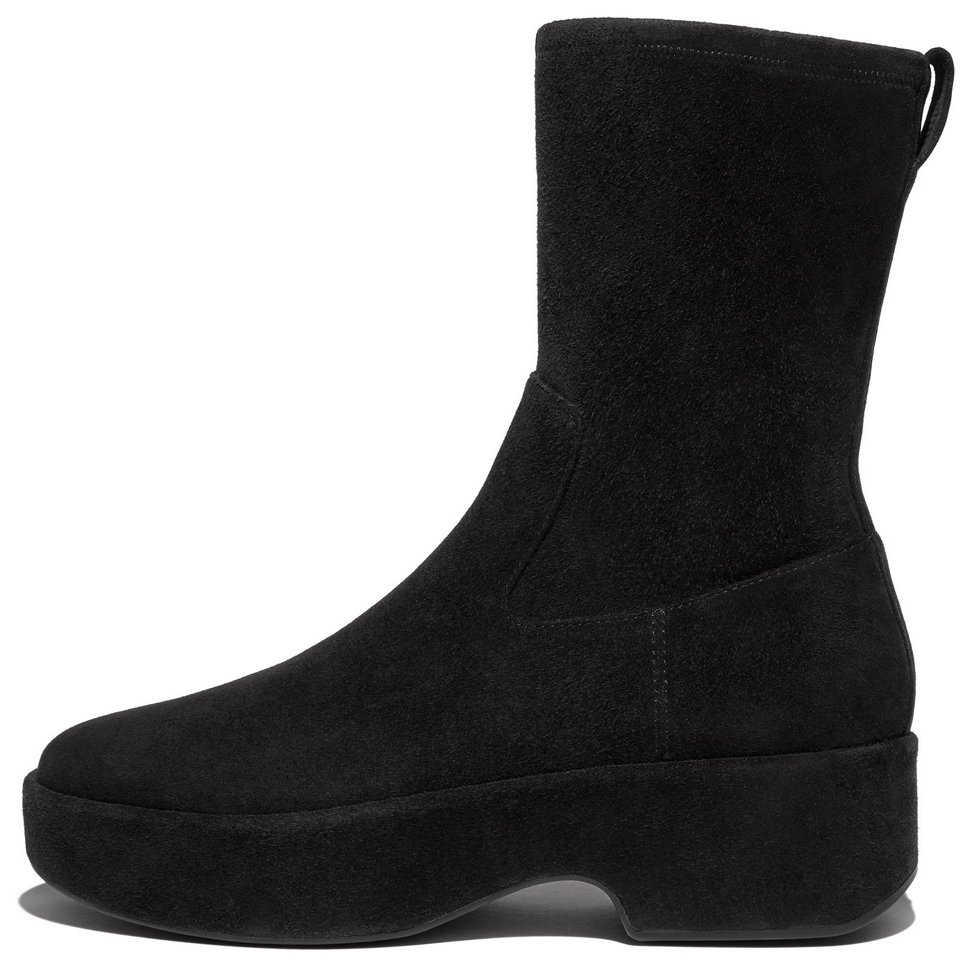 FitFlop F-LUMA Plateaustiefelette Stiefel, Chunky Boot mit Stretch-Schaft
