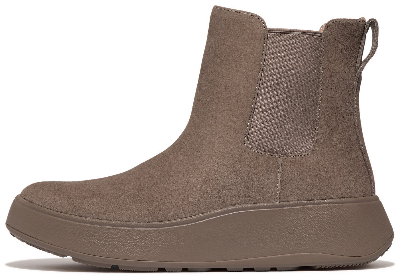 FitFlop F-MODE Chelseaboots Chunky Boots mit Plateausohle (beige)