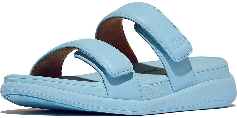 FitFlop F-Mode GO Adjustable Flatform Two-Bar Slides Sandale (blau)