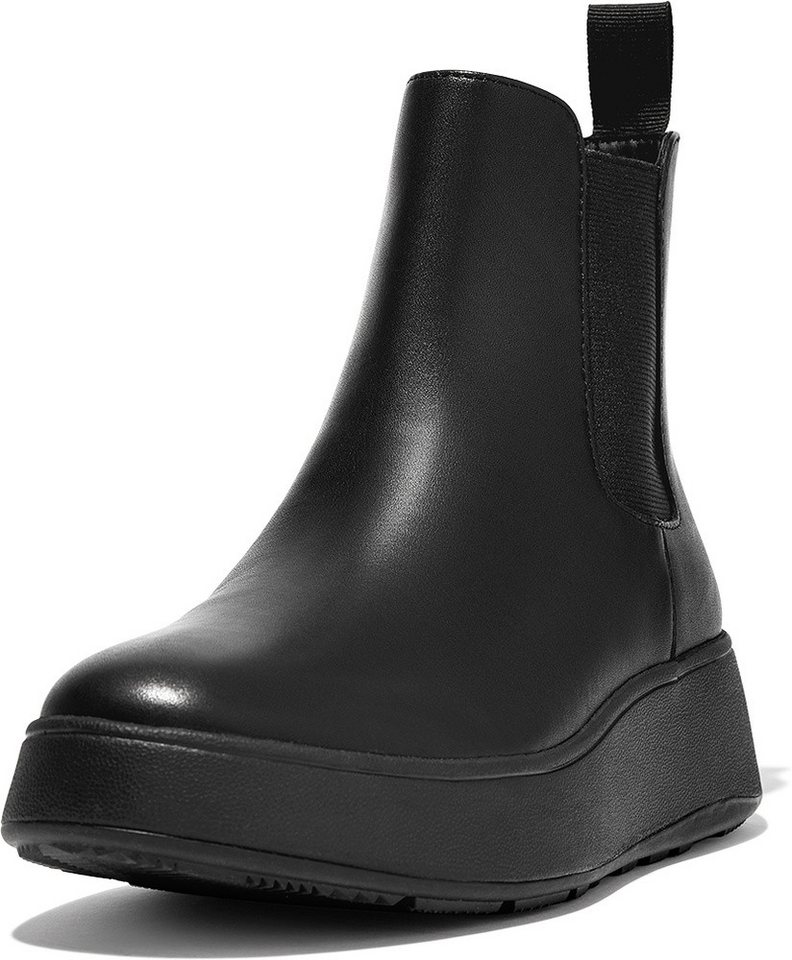 FitFlop F-Mode Leather Flatform Chelsea Boots Stiefel